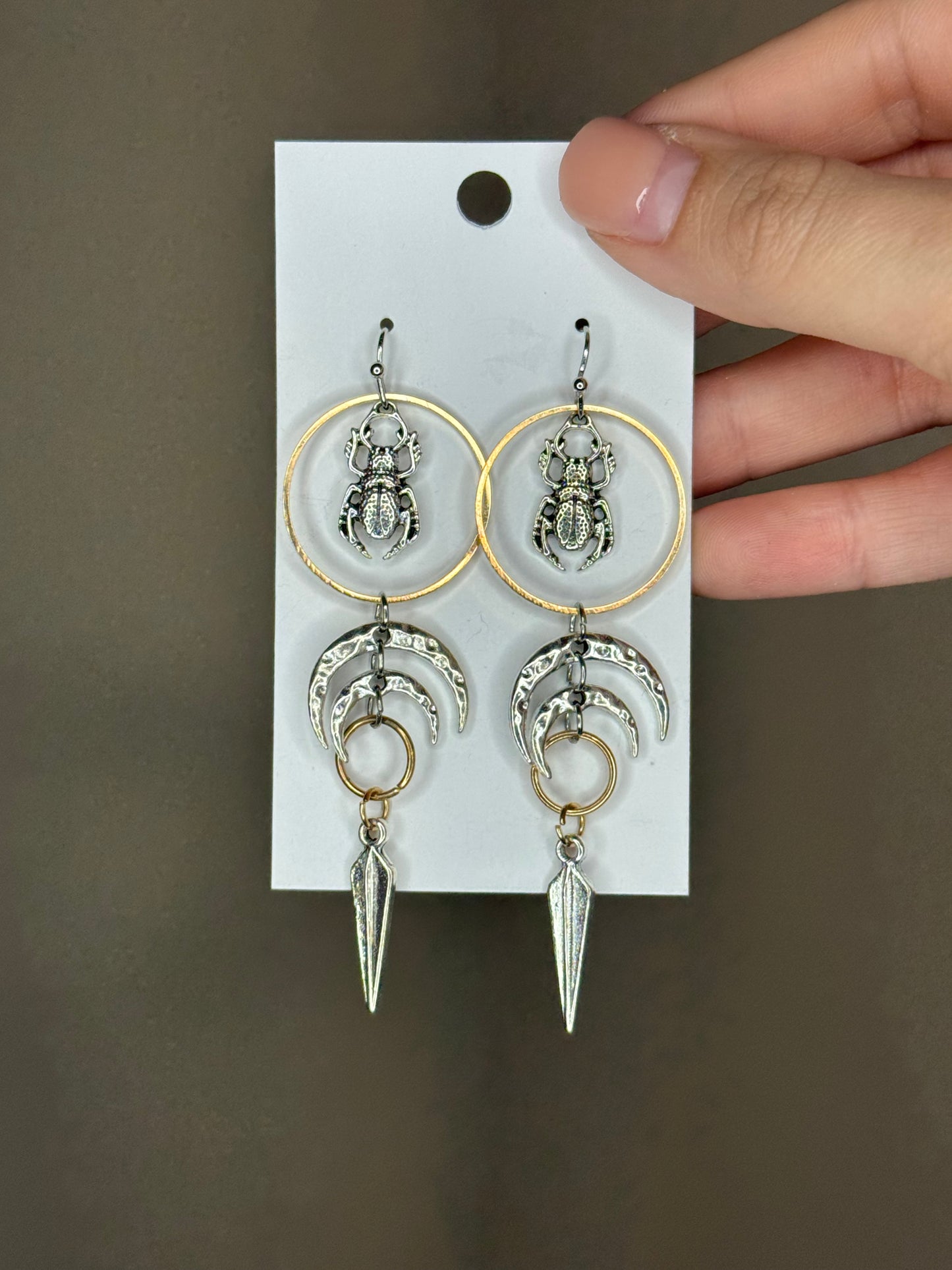 Beetle earrings