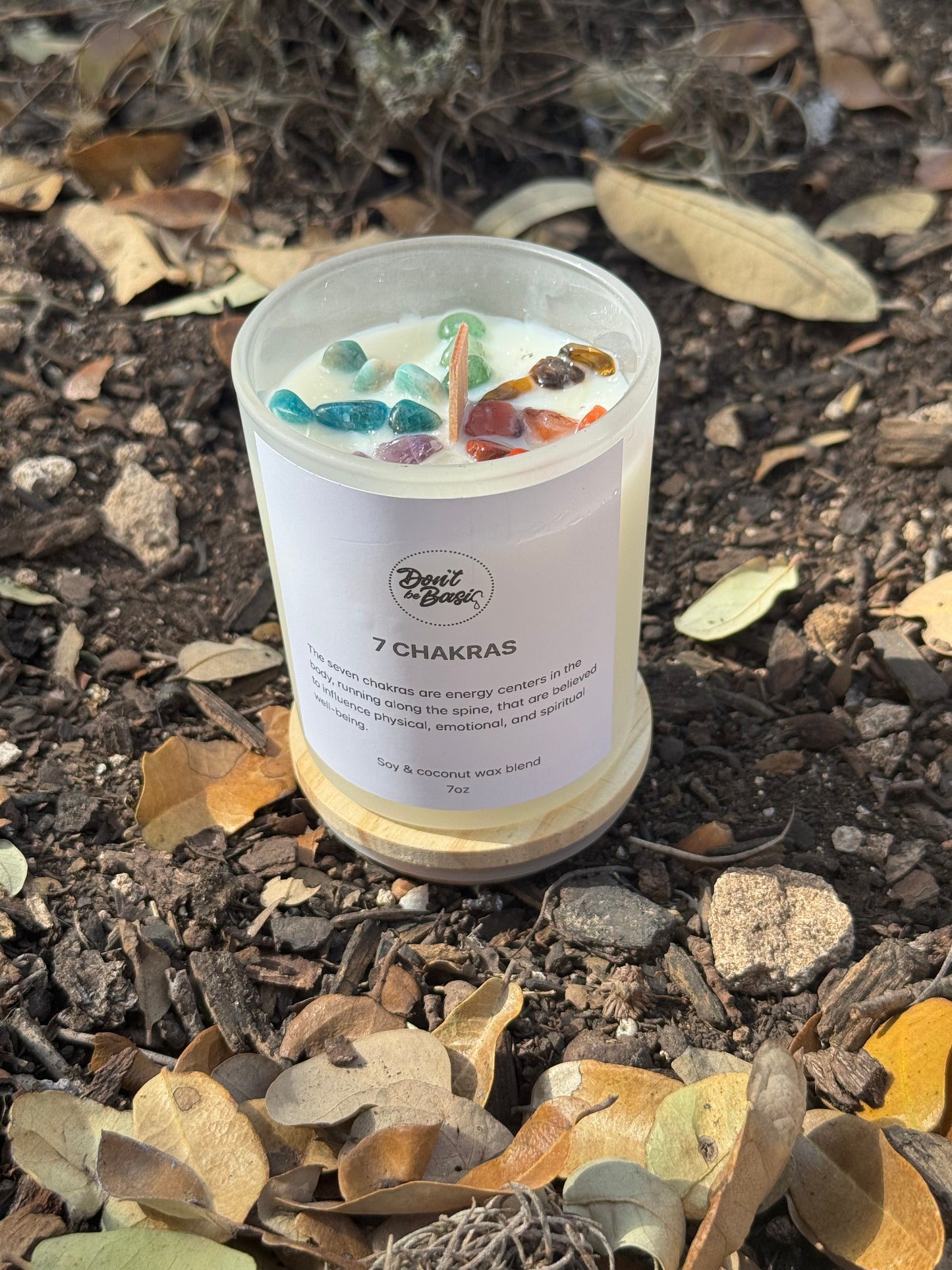 7 chakra soy coconut wax candle