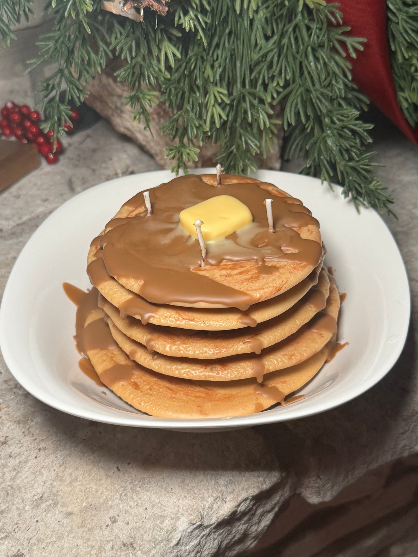Pancake candle