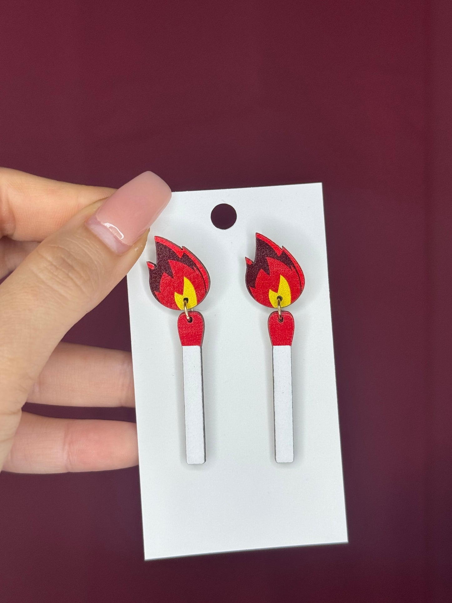 Match earrings