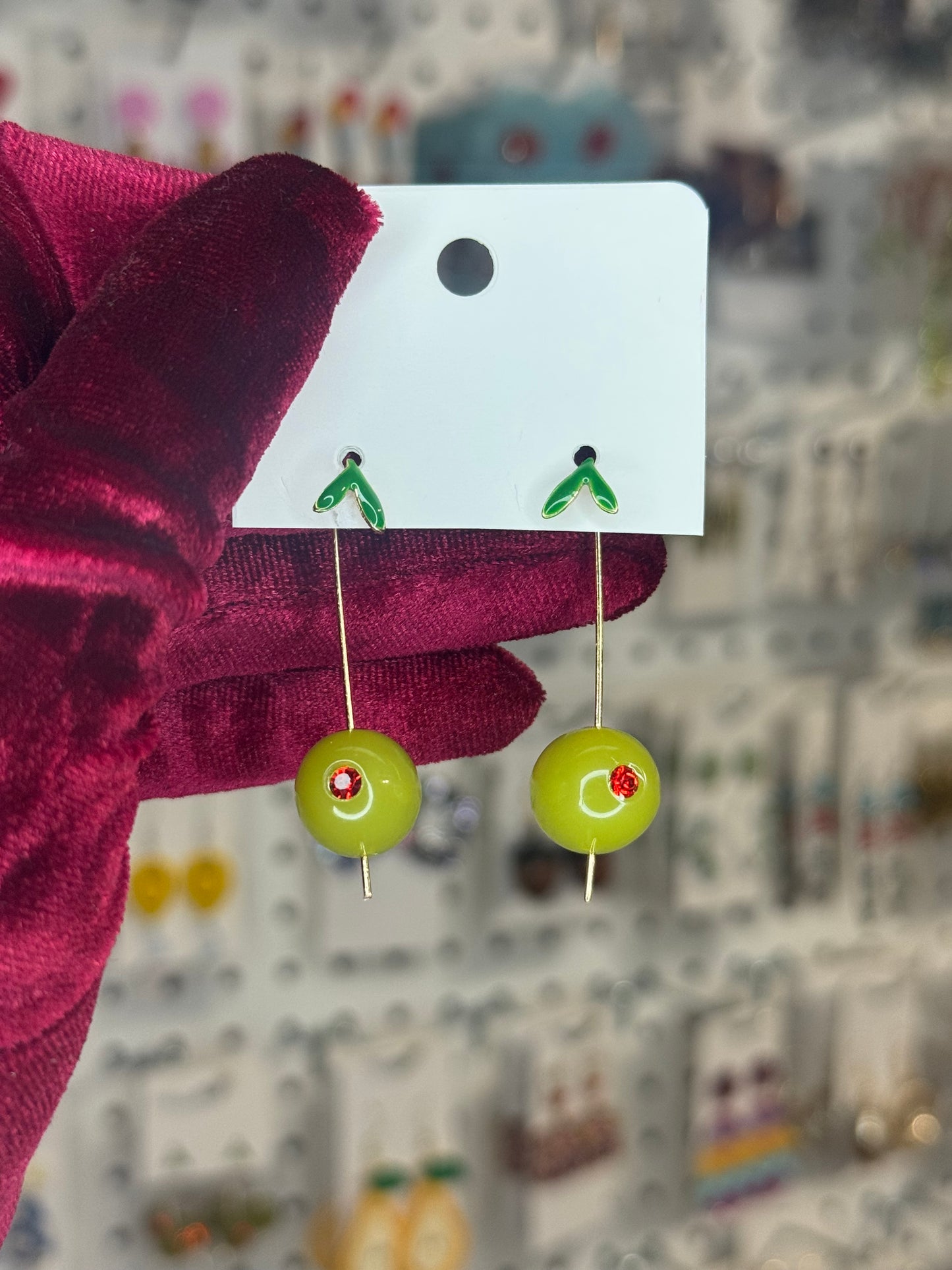 Olive earrings