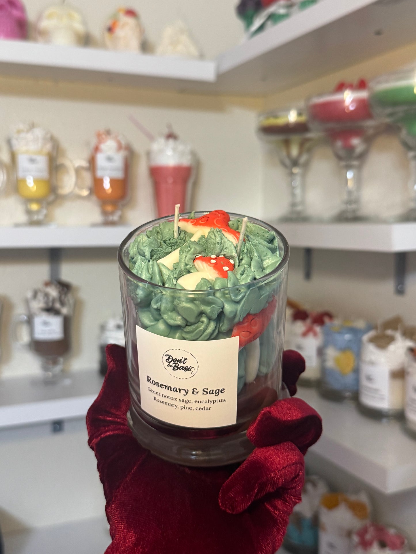 Mushroom candle