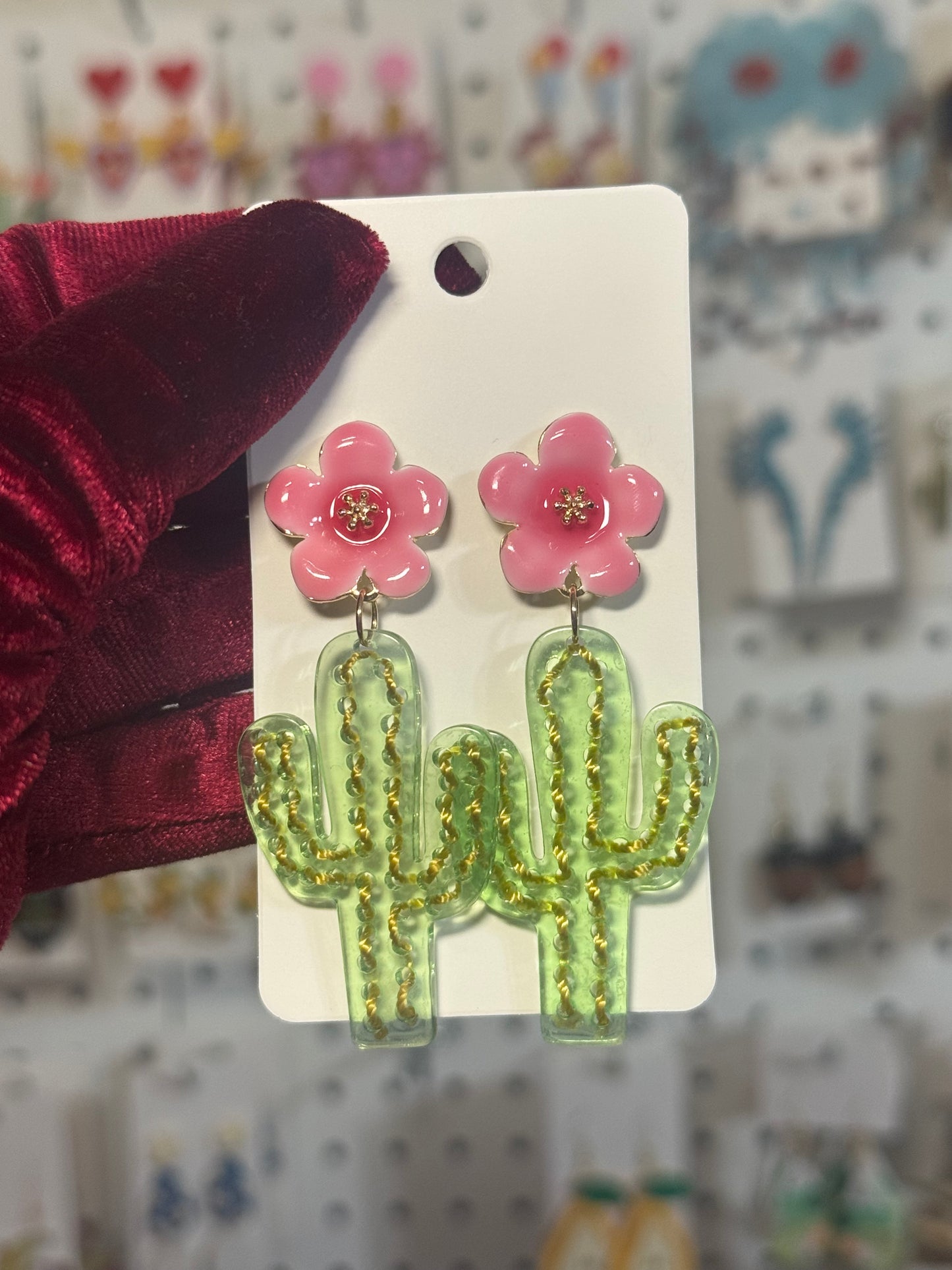 Cactus earrings