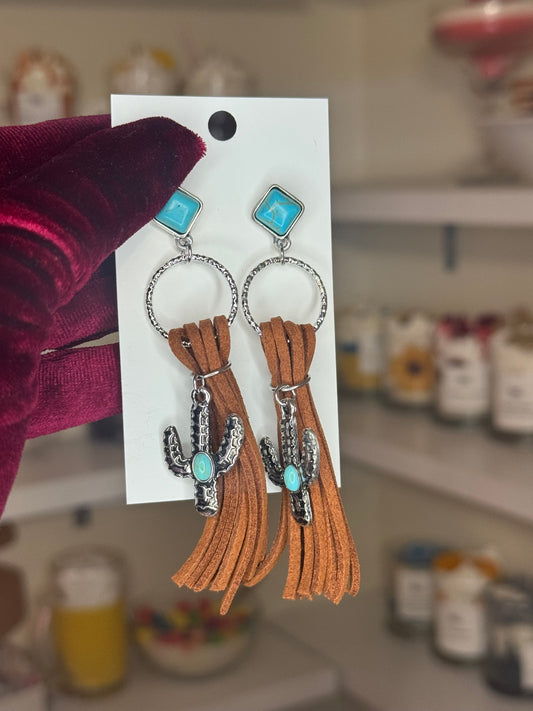 Western tassel earrings