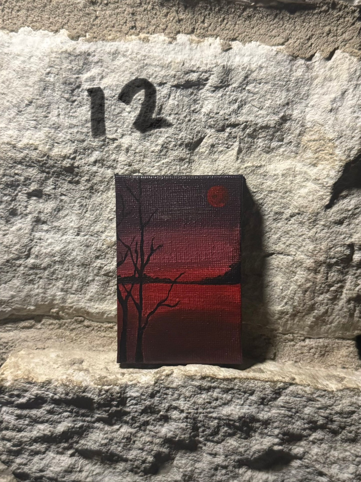 Mini landscape painting magnets