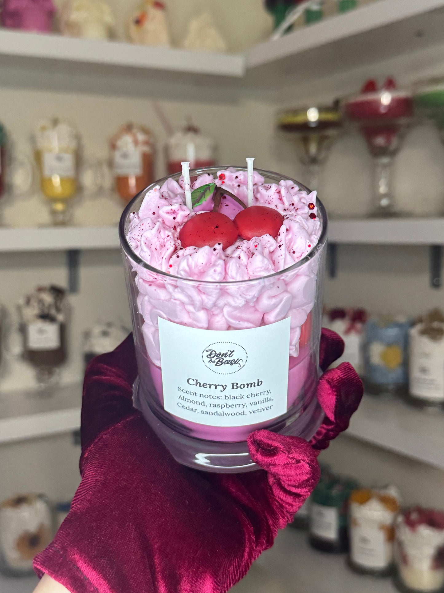 Cherry bomb candle