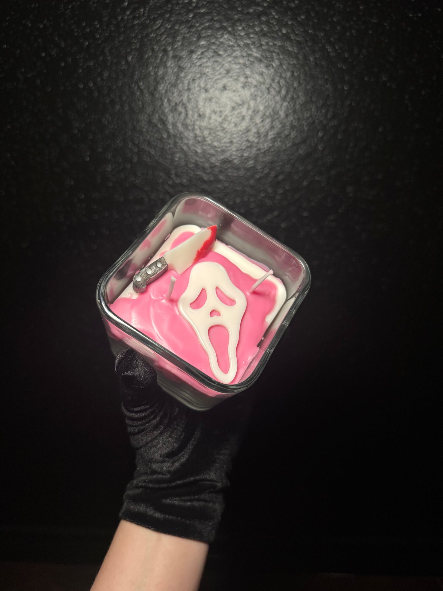 Ghost face candle