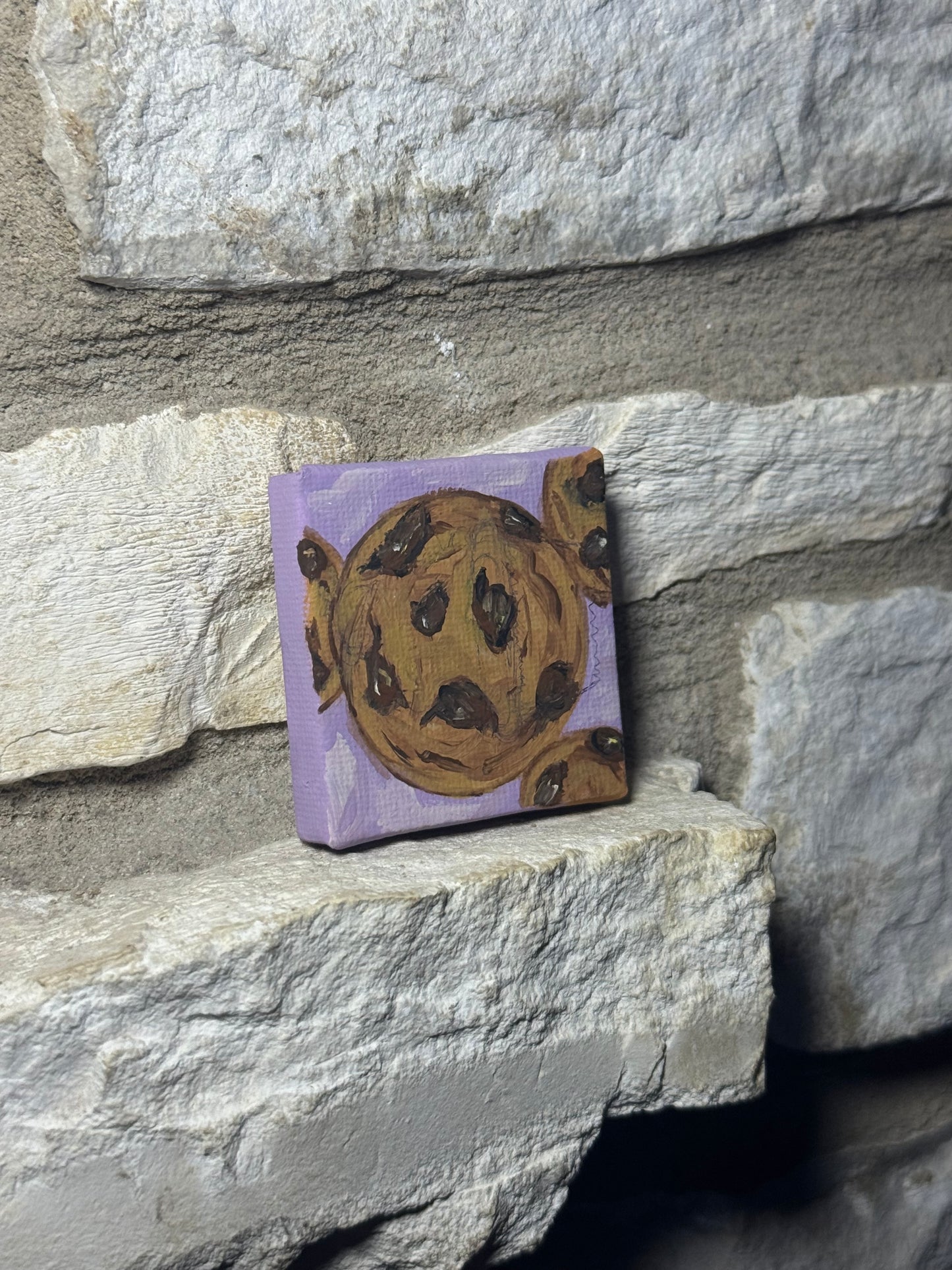 Mini food art canvas painting magnets