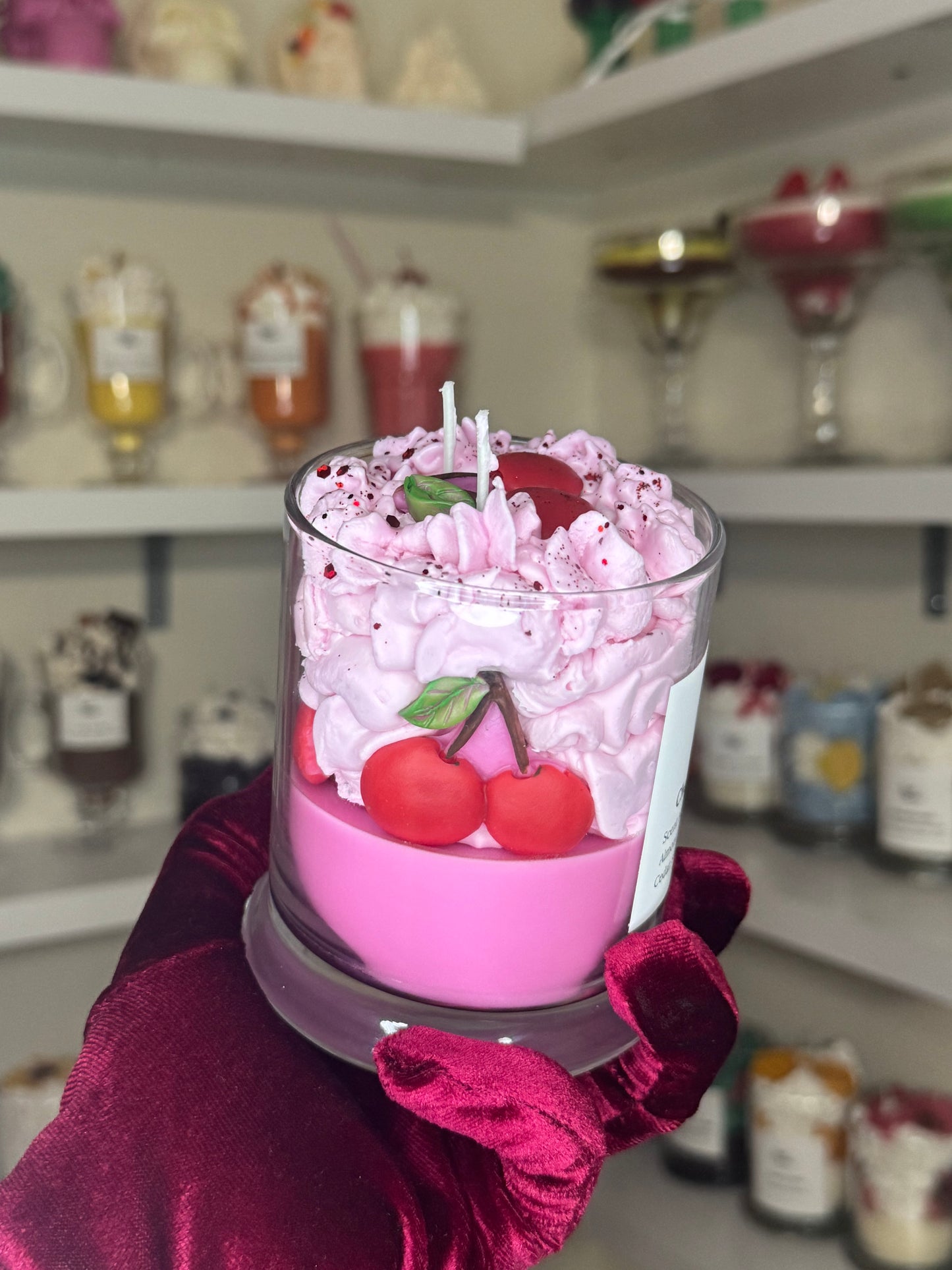 Cherry bomb candle