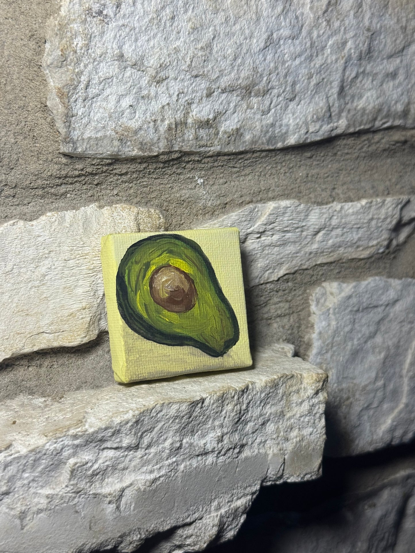 Mini food art canvas painting magnets