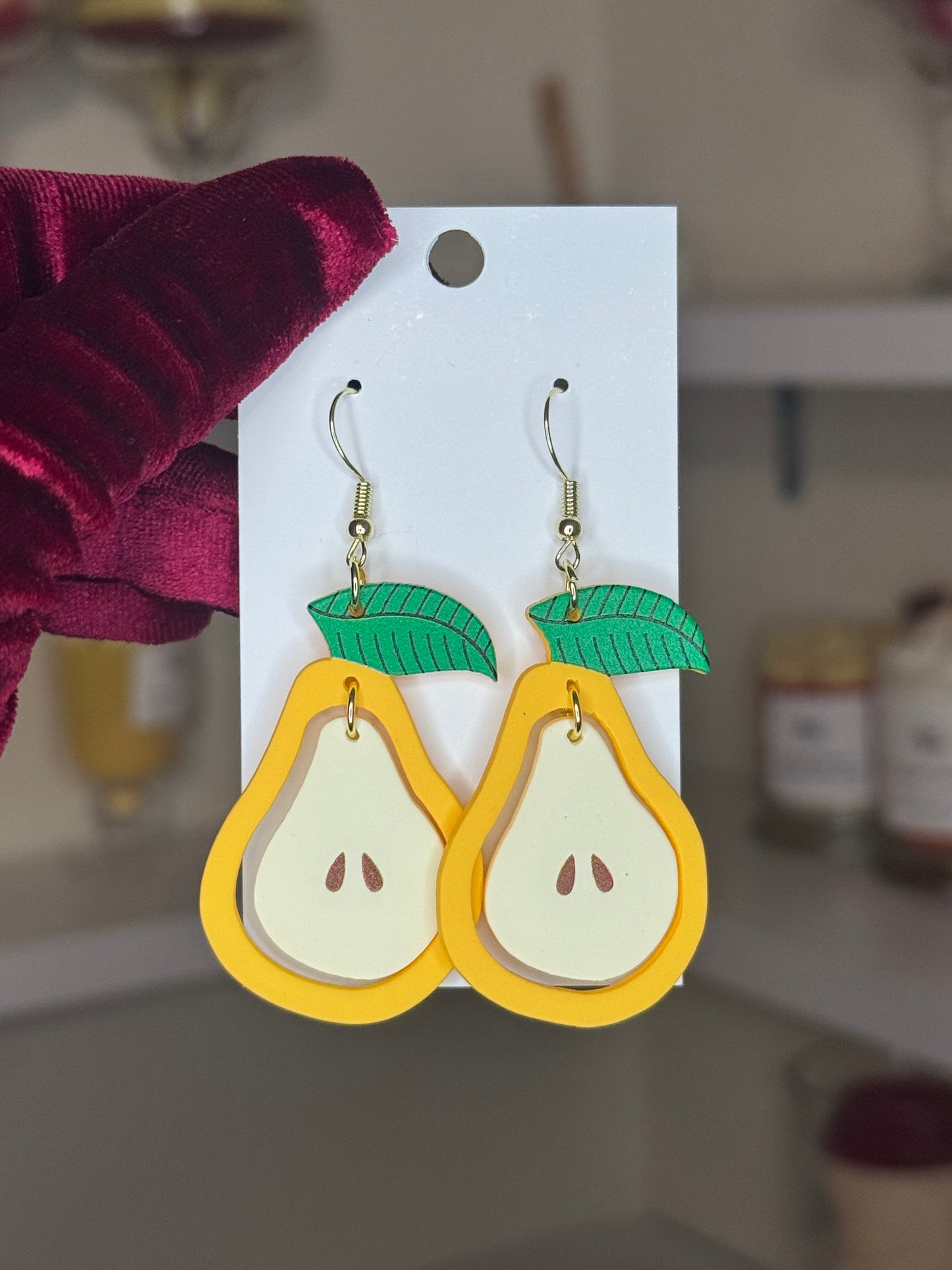Pear earrings