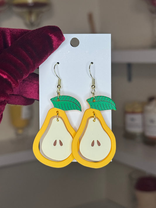 Pear earrings