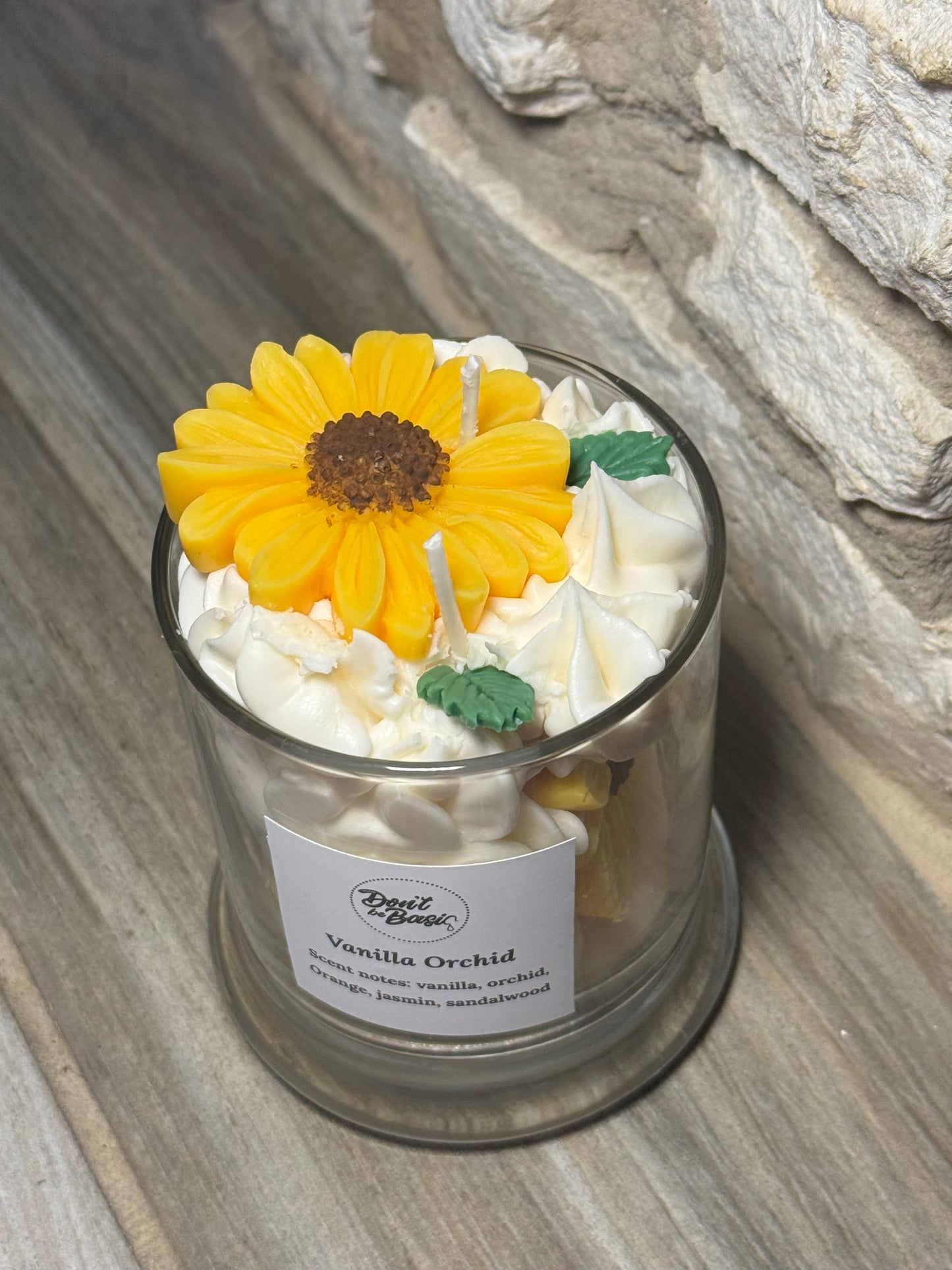 Sunflower candle