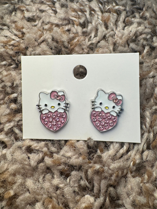 Hk stud earrings