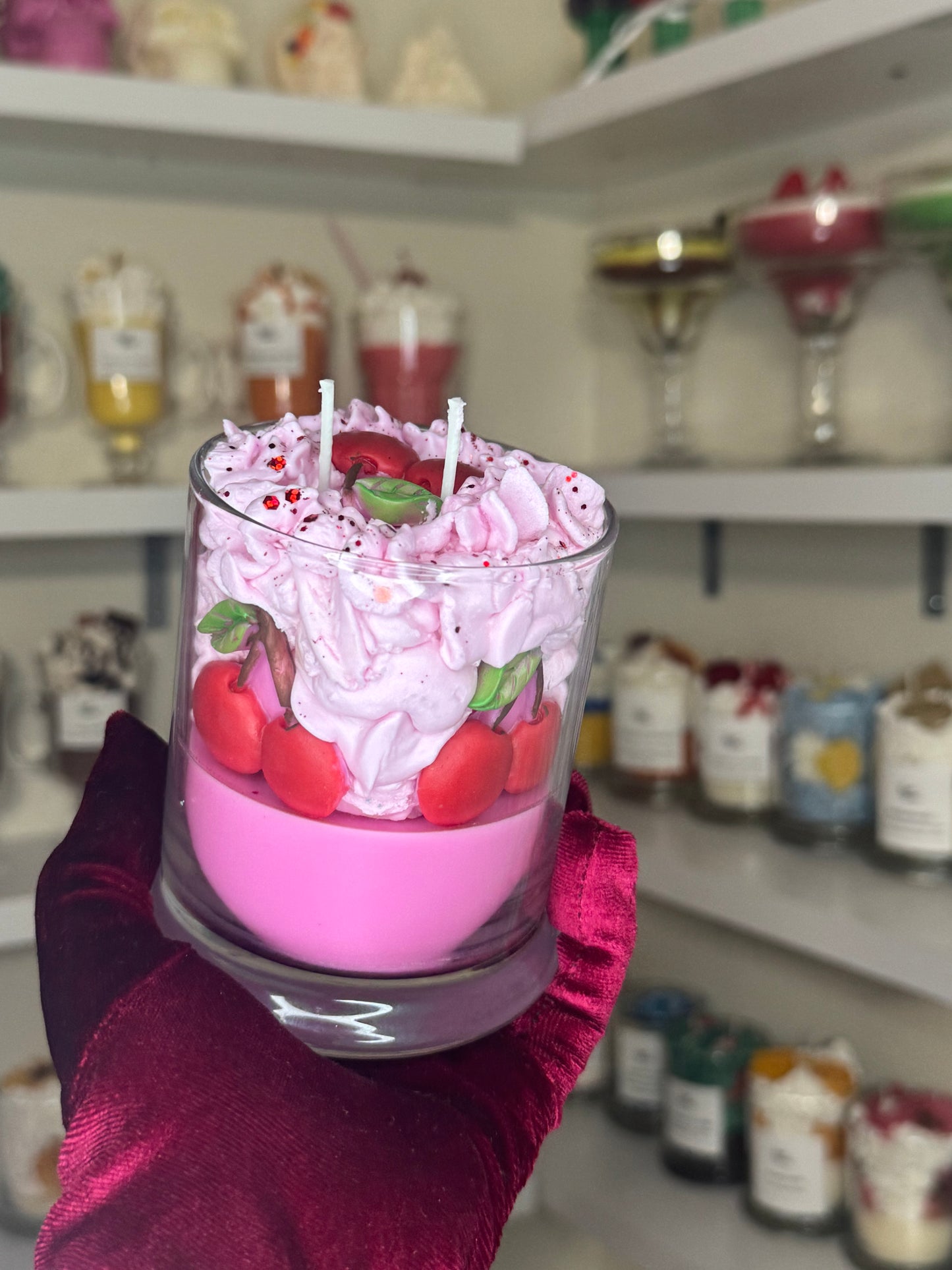 Cherry bomb candle