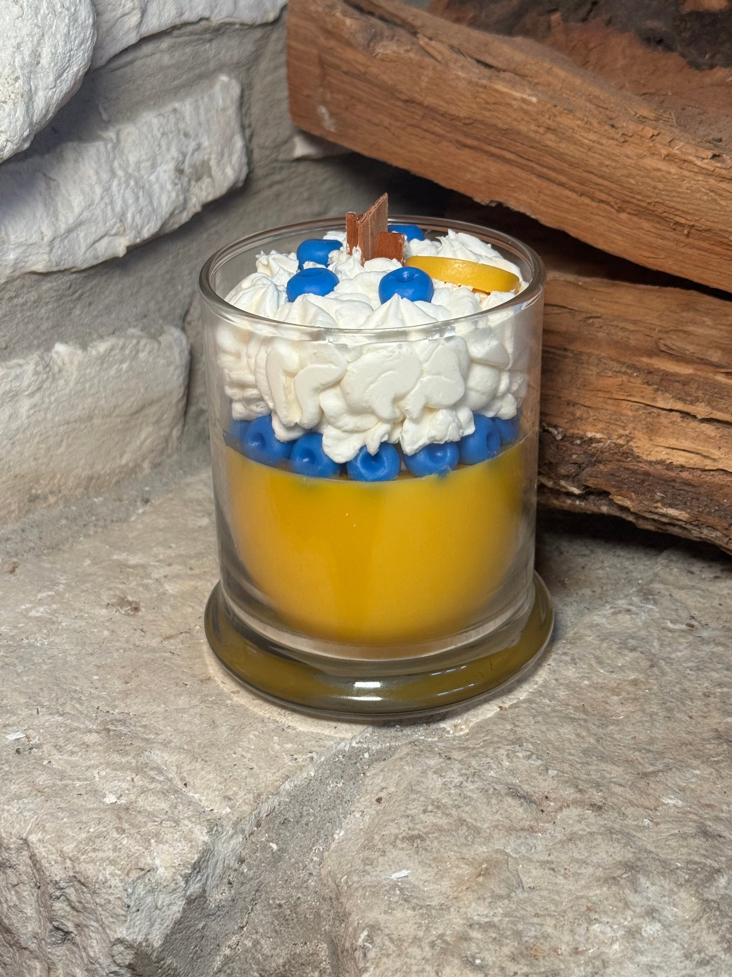 Lemon blueberry candle