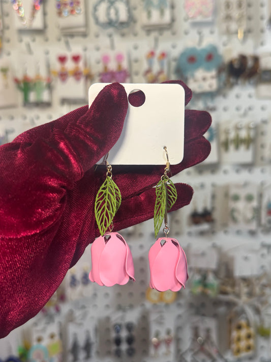 Dangle flower earrings