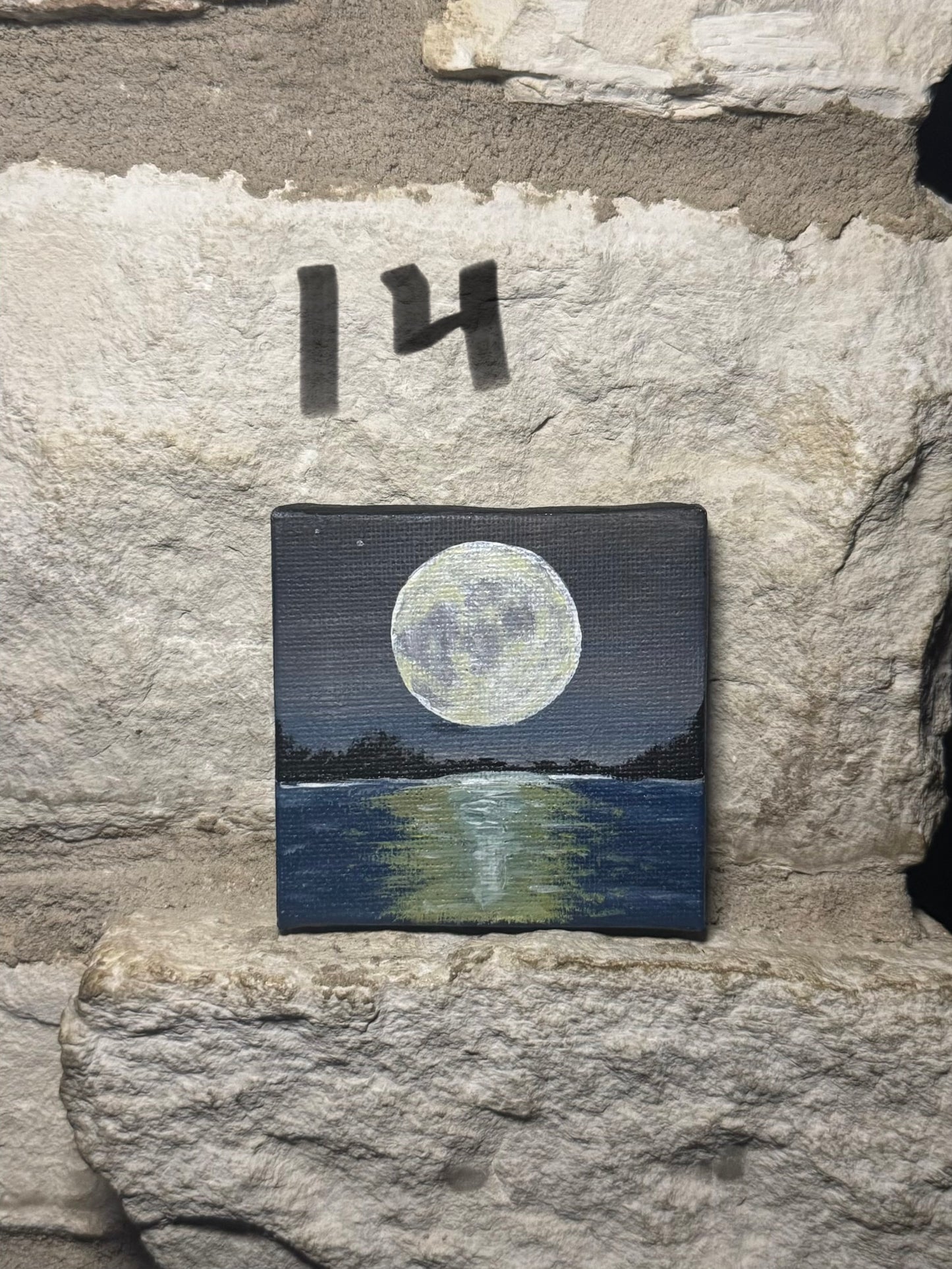 Mini landscape painting magnets