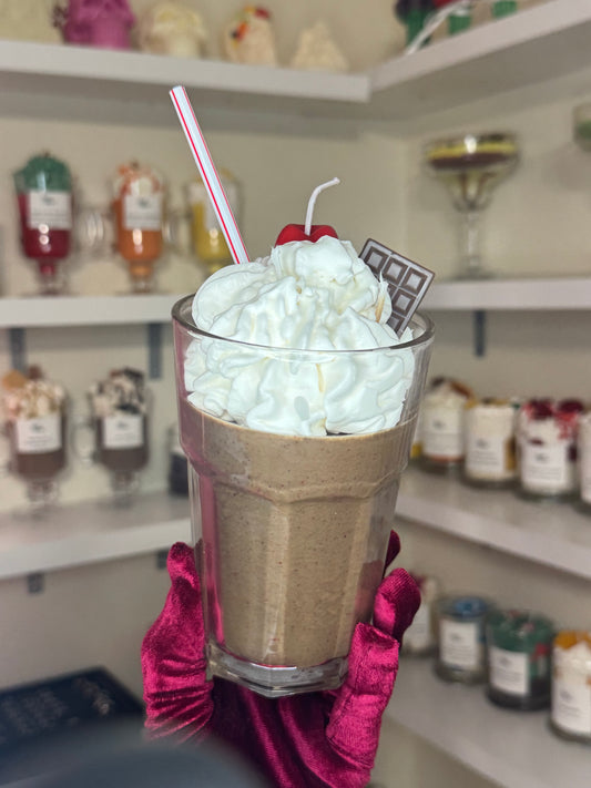 Chocolate shake candle