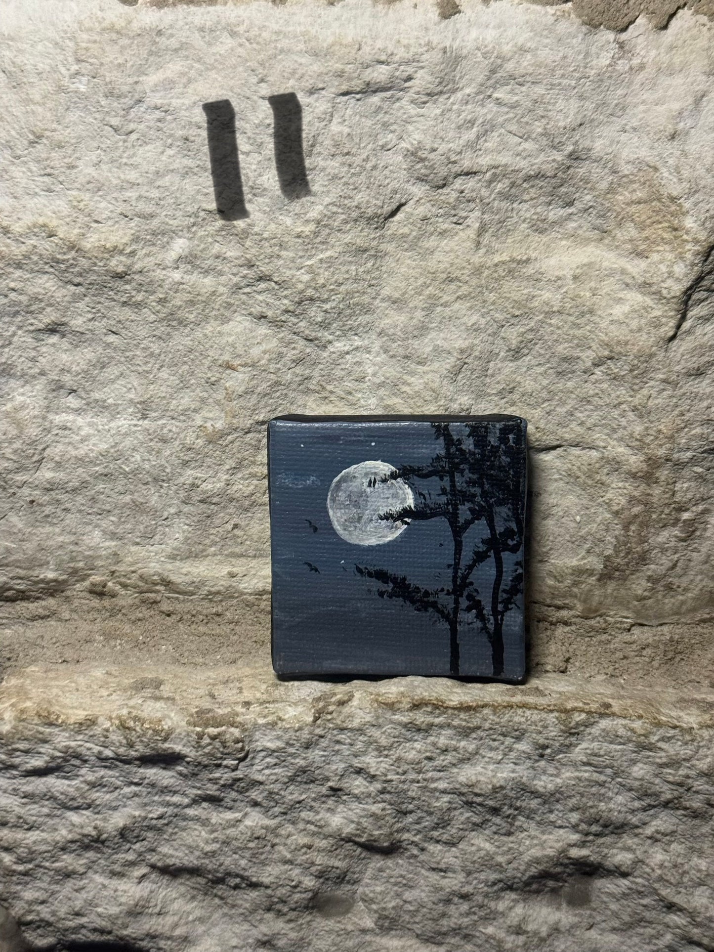 Mini landscape painting magnets