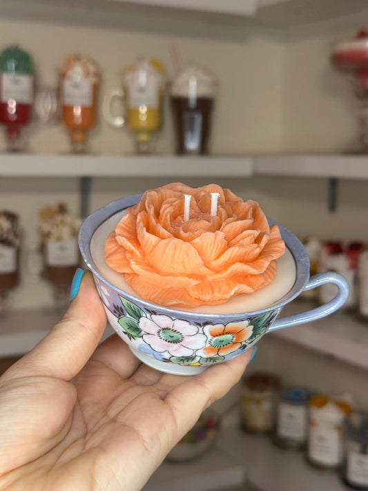 Up cycle, teacup candles