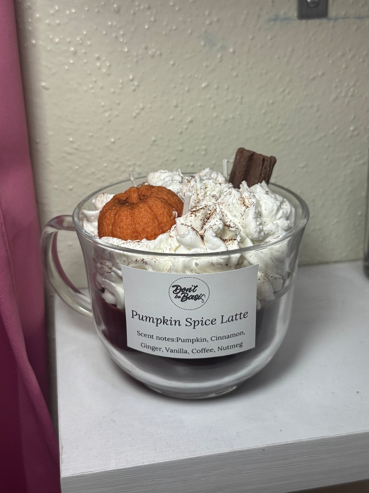 Pumpkin spice latter candle