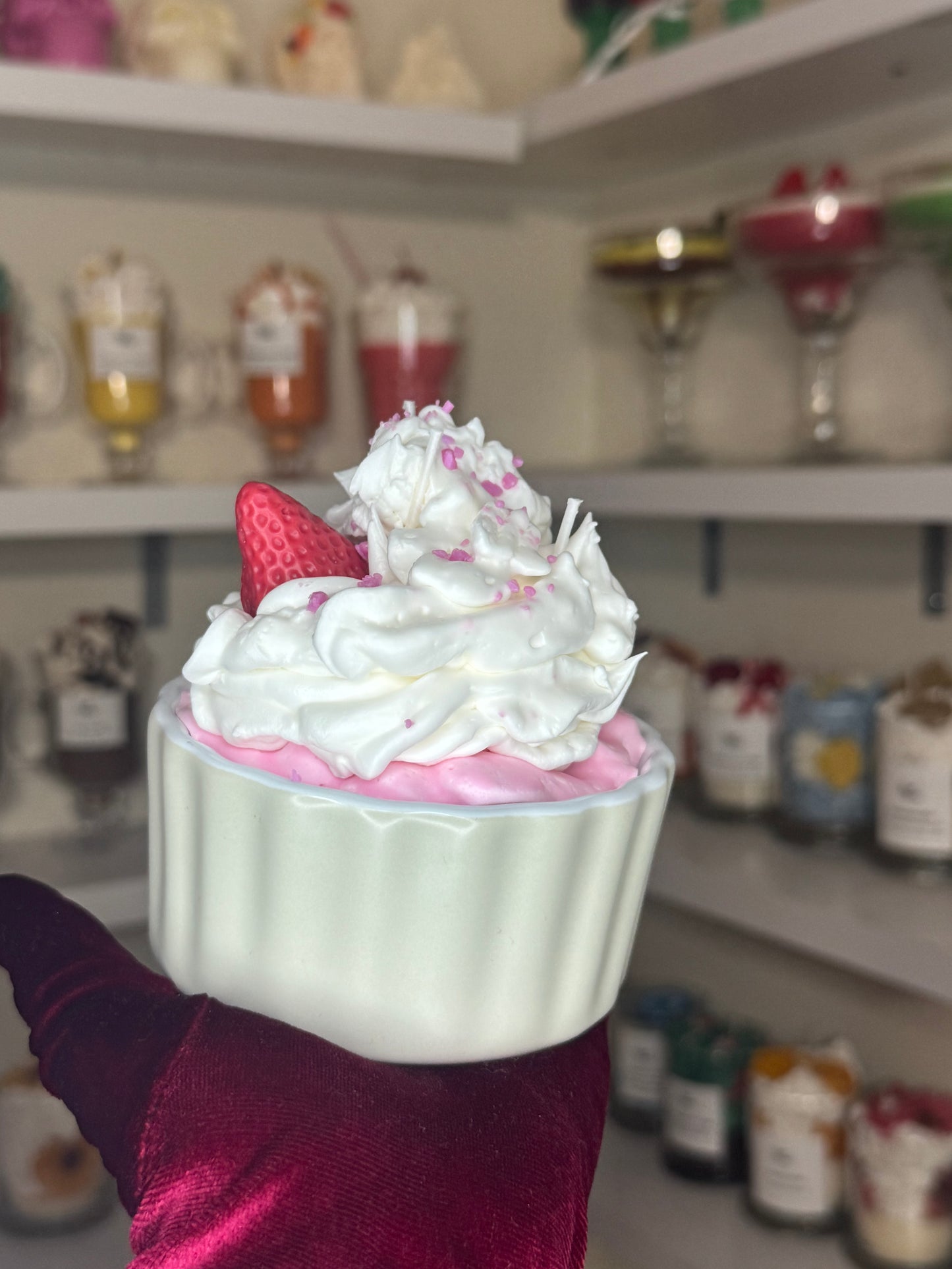 Big cupcake candle
