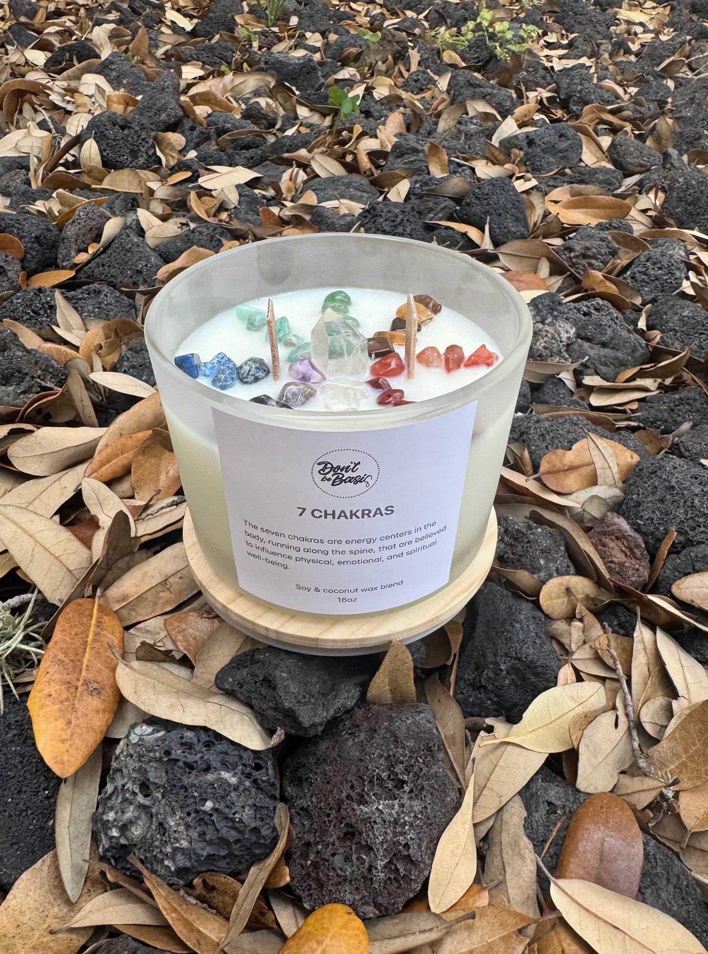 7 chakra soy coconut wax candle