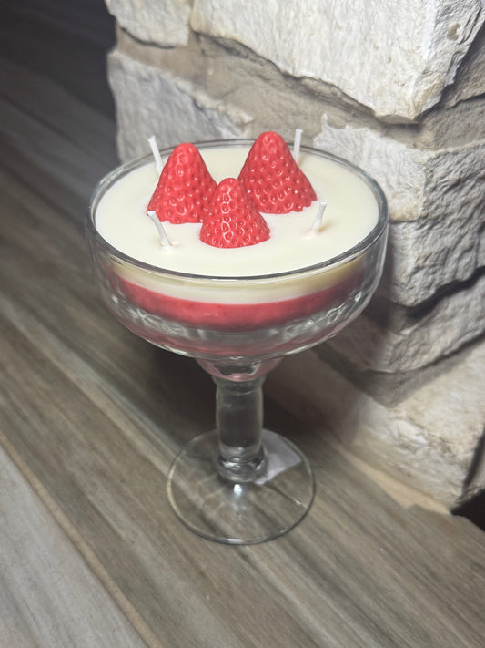 Strawberry margarita candle