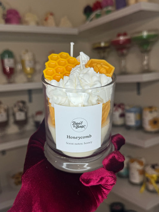 Honeycomb candle