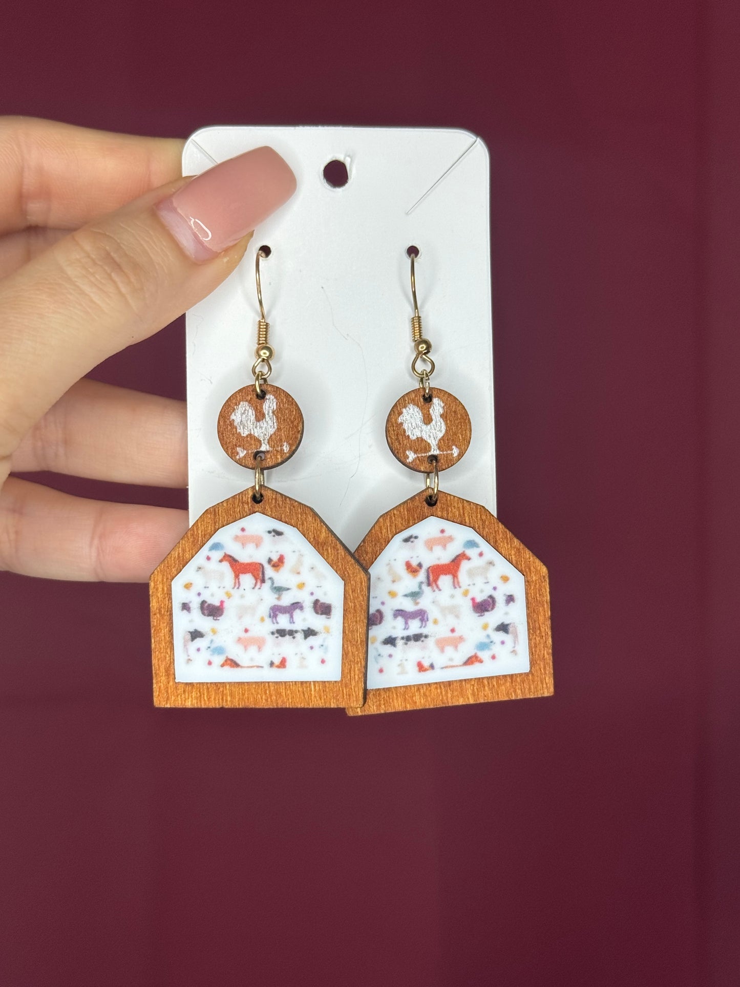 Barn earrings