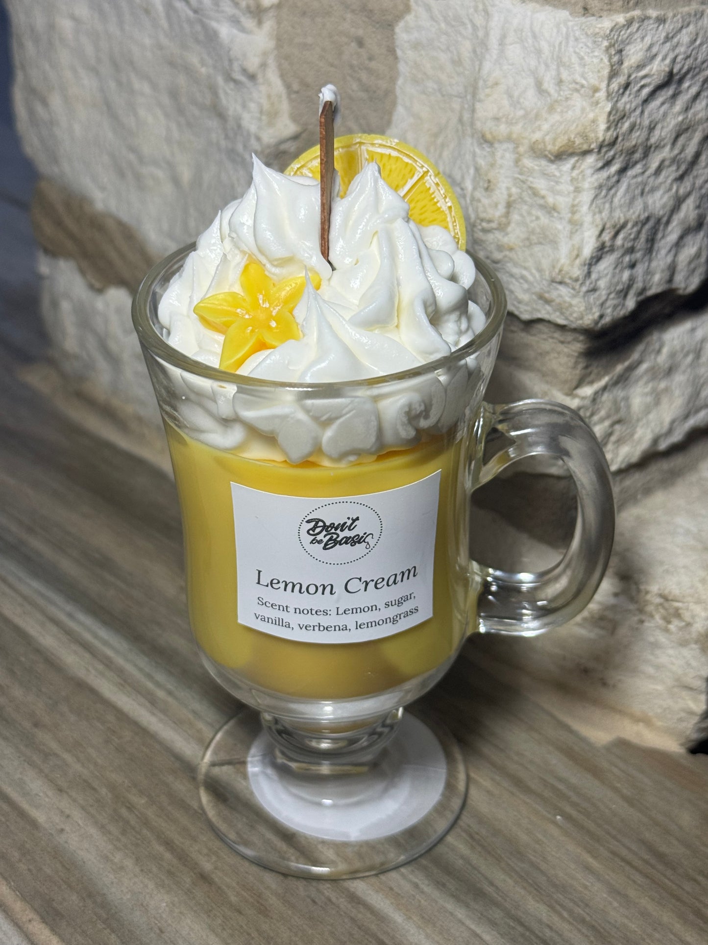 Lemon cream candle