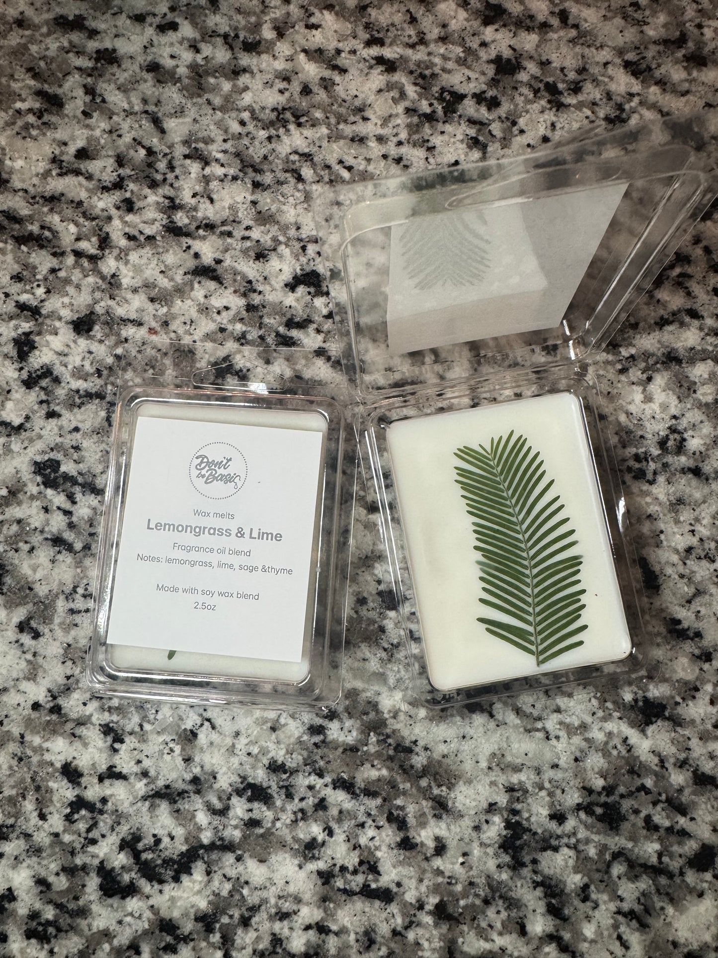 Lemongrass and lime wax melt