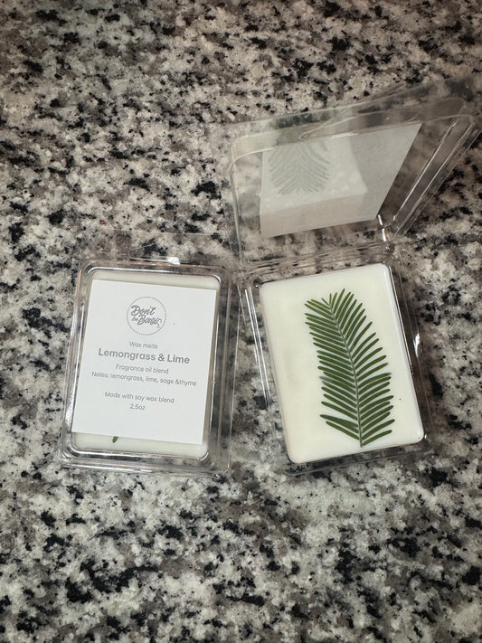 Lemongrass and lime wax melt