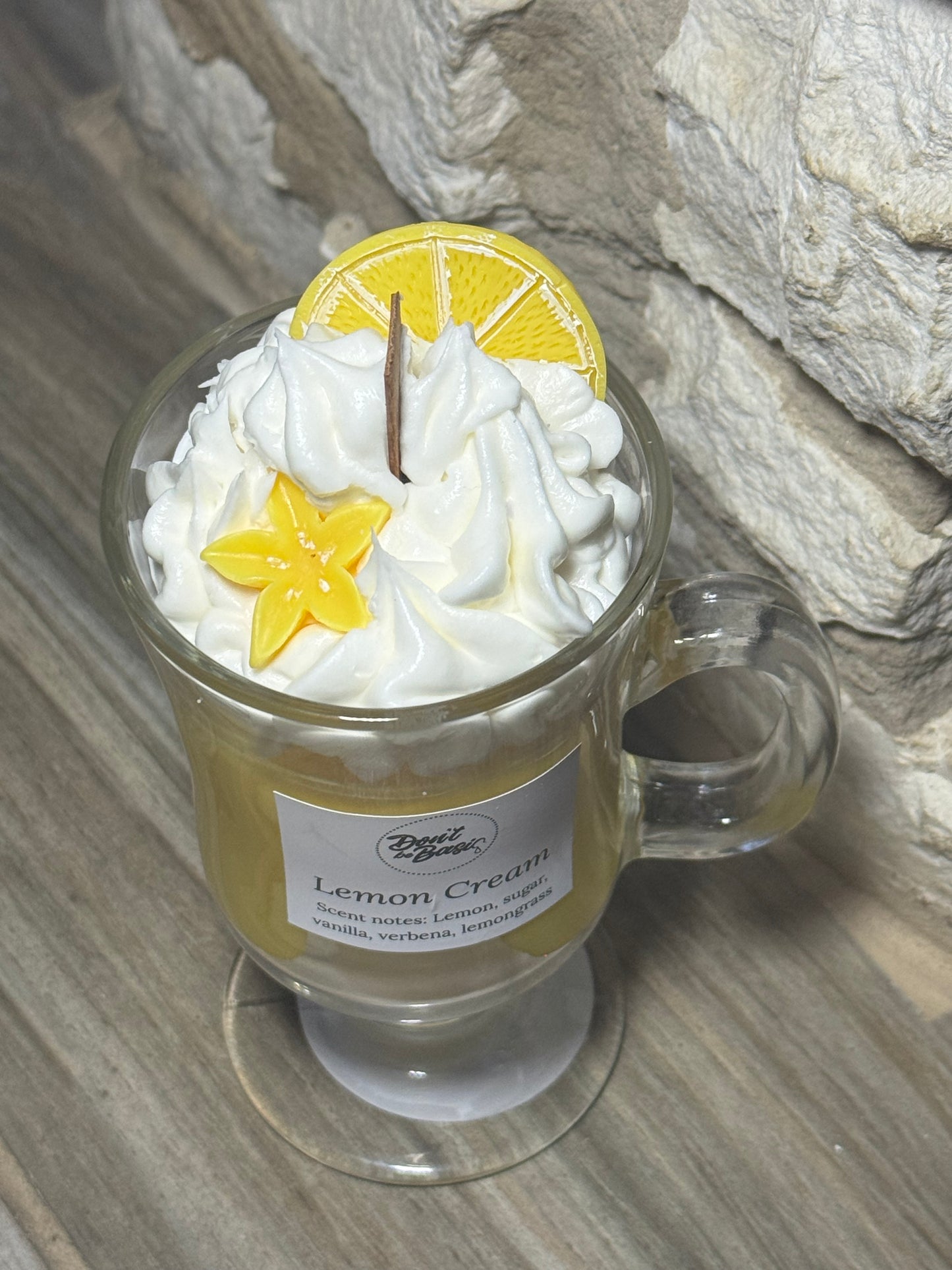 Lemon cream candle