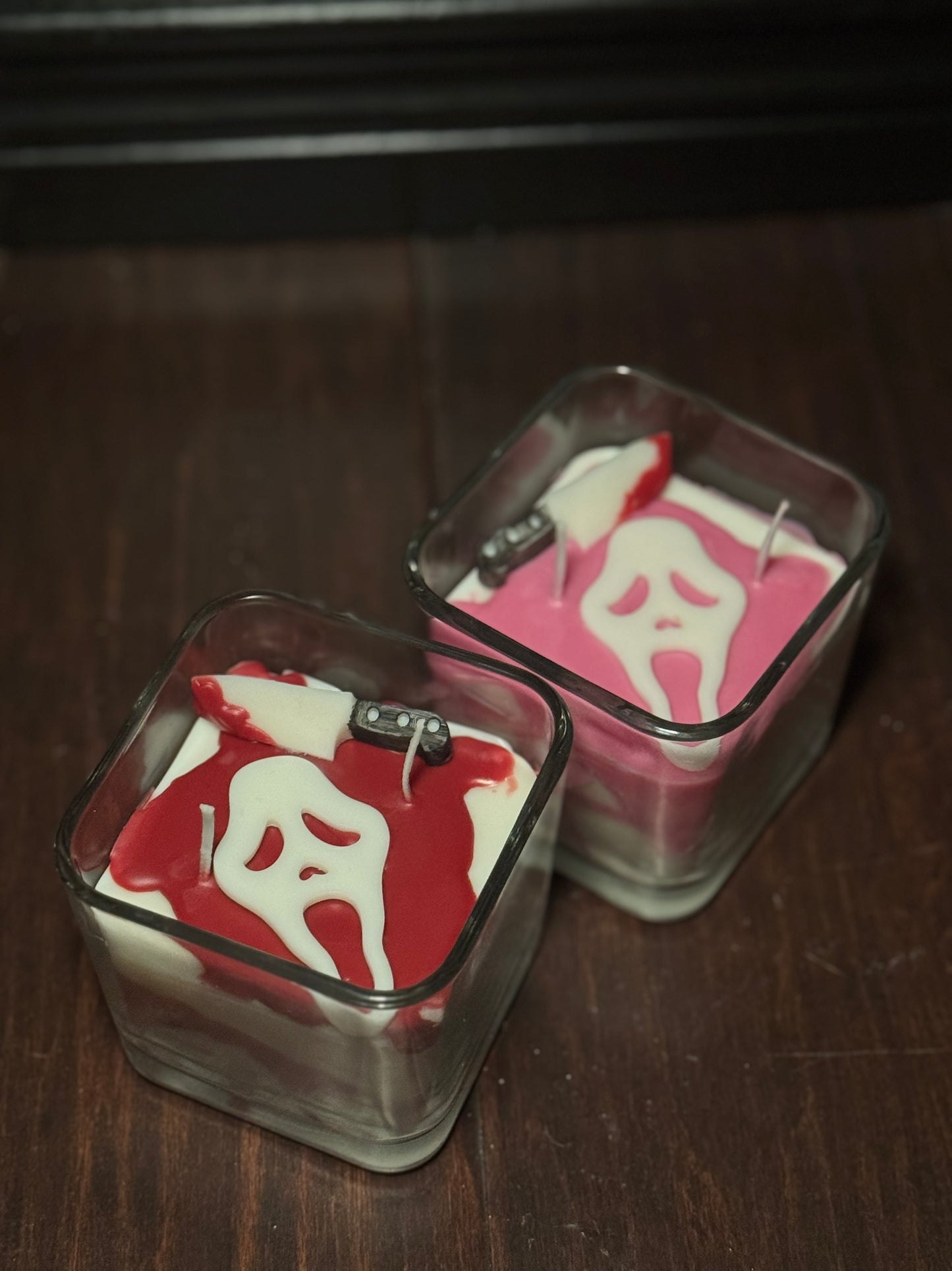Ghost face candle