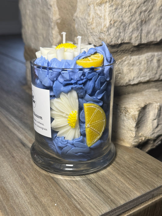 Lemon blossom candle