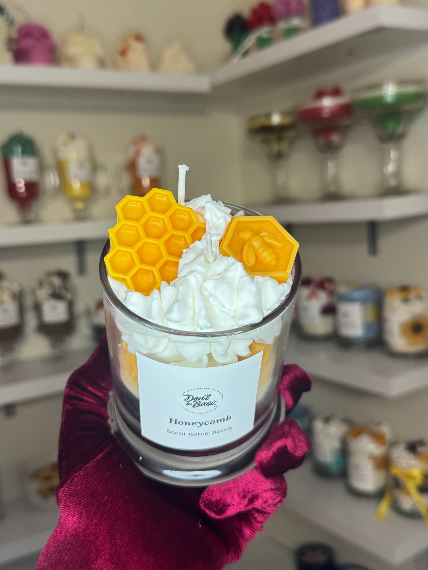Honeycomb candle