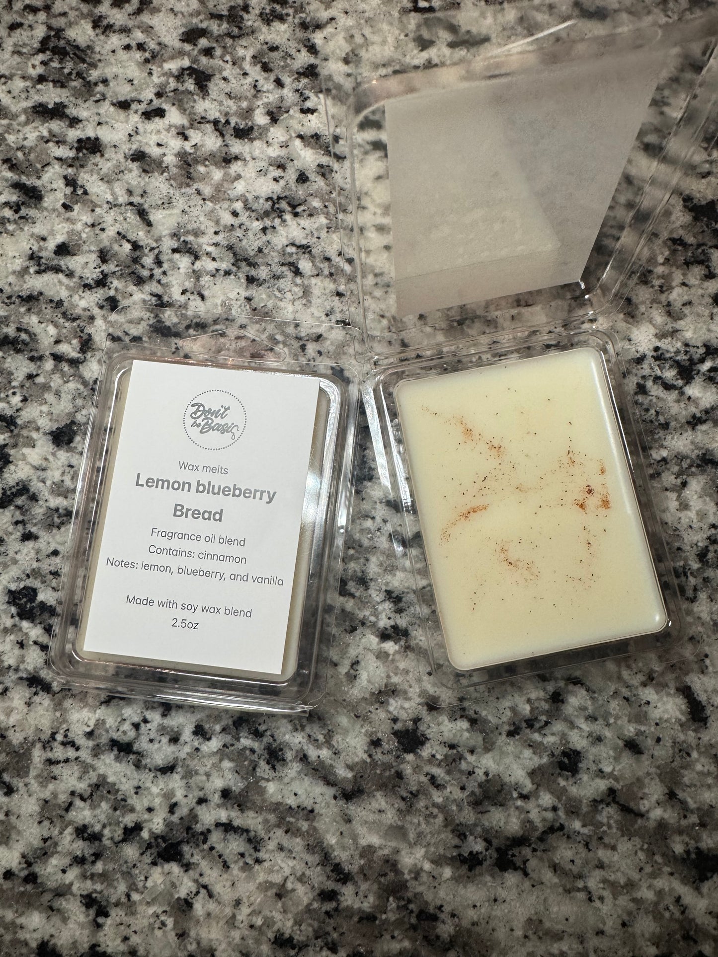 Lemon blueberry bread wax melt