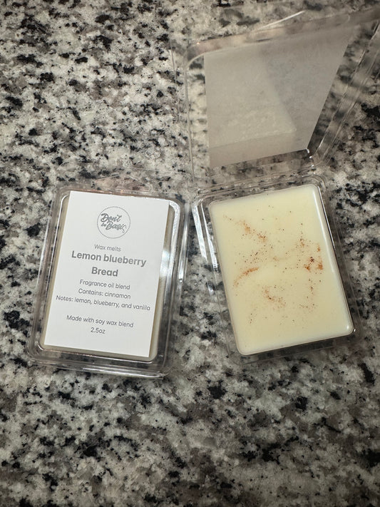 Lemon blueberry bread wax melt