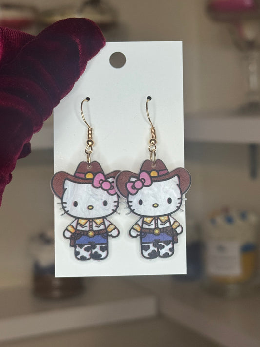 Cowgirl hk earrings