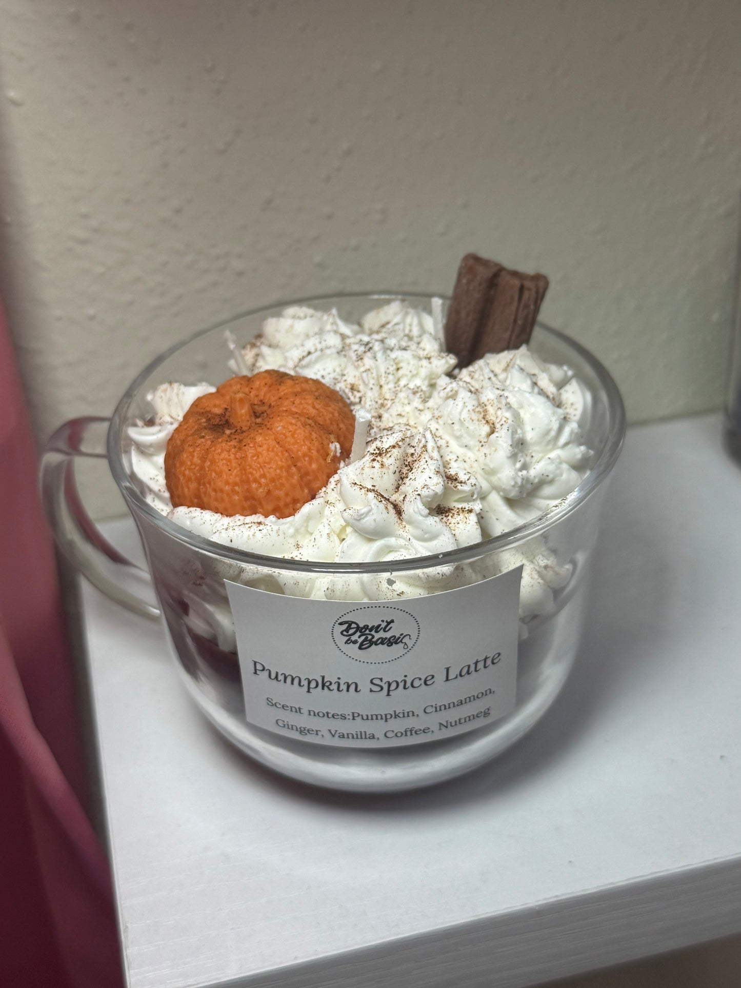 Pumpkin spice latter candle