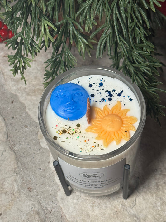 Sun and moon candle