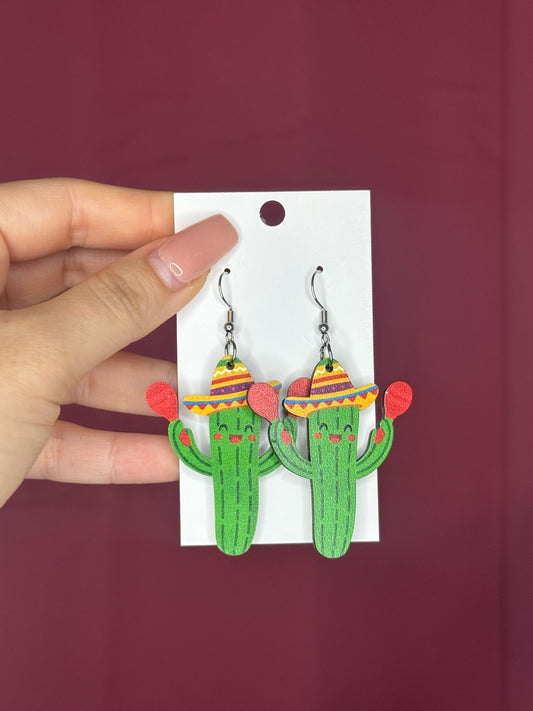 Cactus earrings