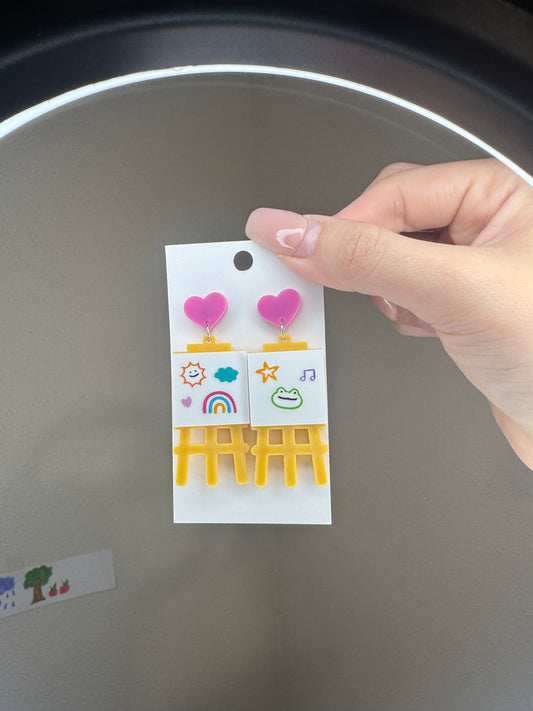 Art earrings