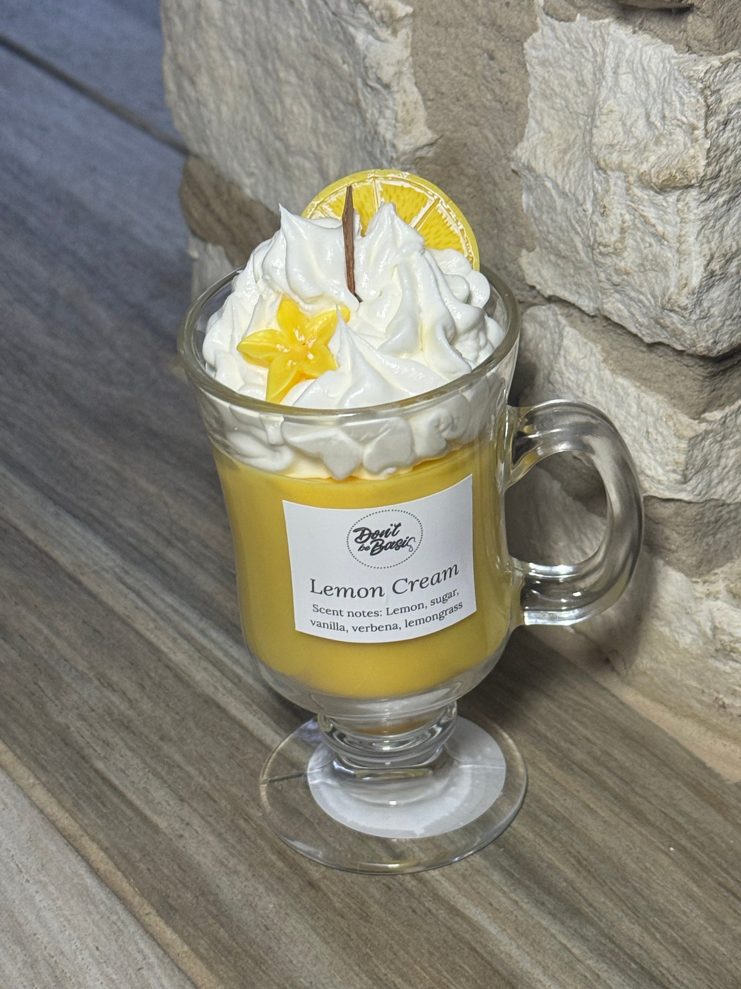 Lemon cream candle
