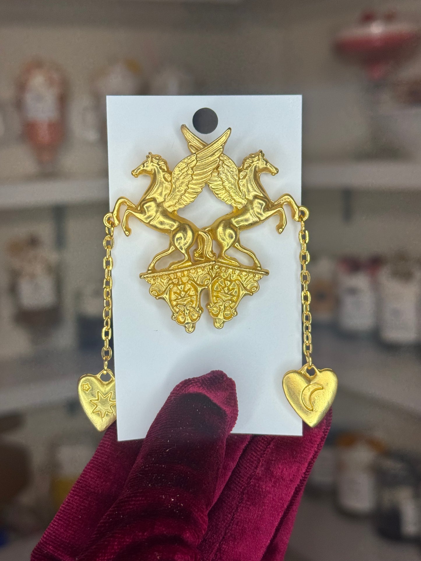Pegasus earrings