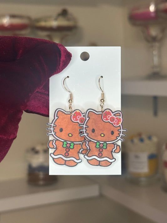 Hk gingerbread earrings