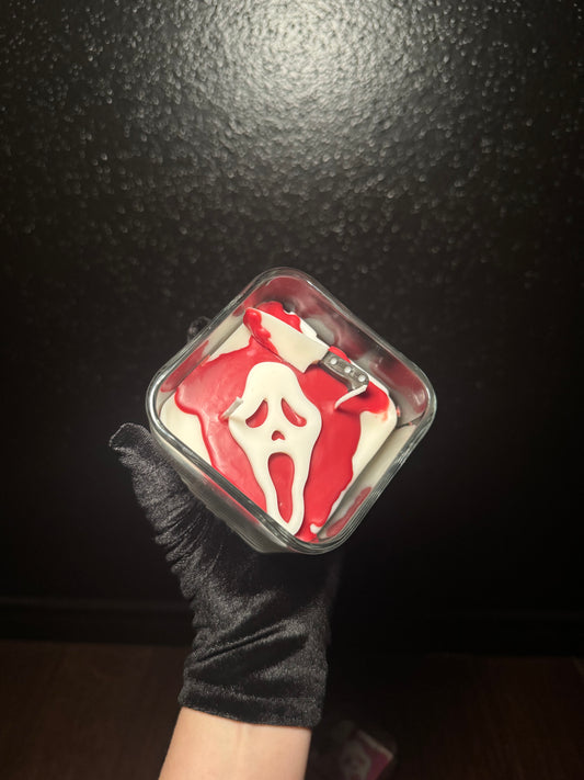 Ghost face candle
