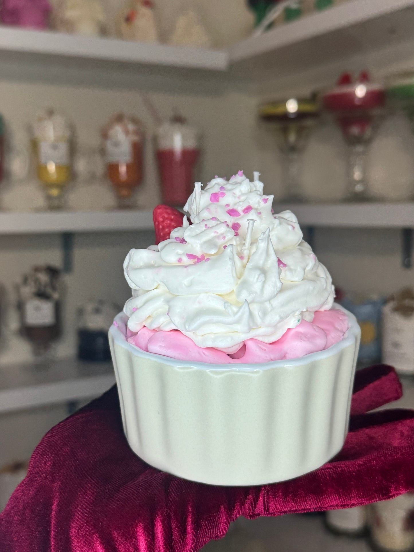 Big cupcake candle